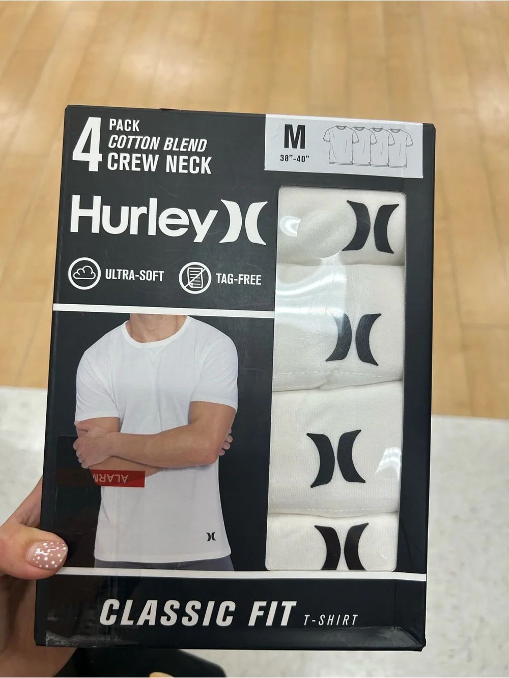 NWT Hurley men’s cotton blend crew neck tshirt 4 pack